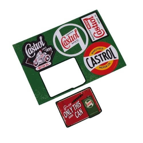 Flat laminated paper cardstock fridge magnets — affordable die-cut promotional magnets by Aquaholic Gifts Malaysia