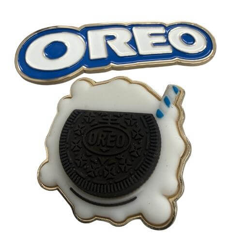 Oreo collar pins