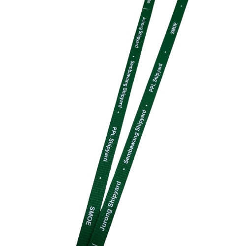 Sembcorp Marine branded nylon lanyard detail