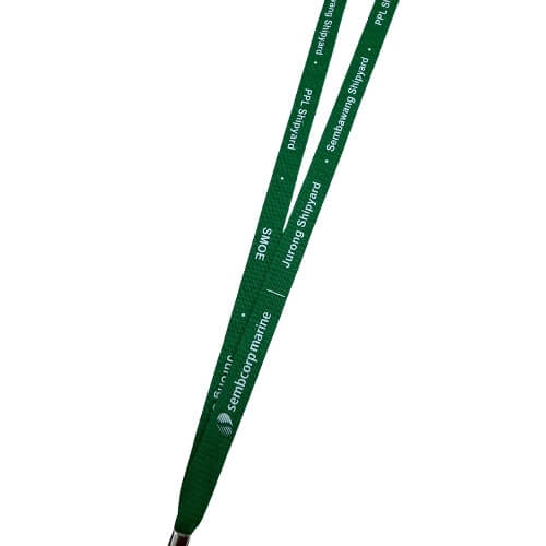 Sembcorp Marine custom printed nylon lanyard for mass distribution Malaysia