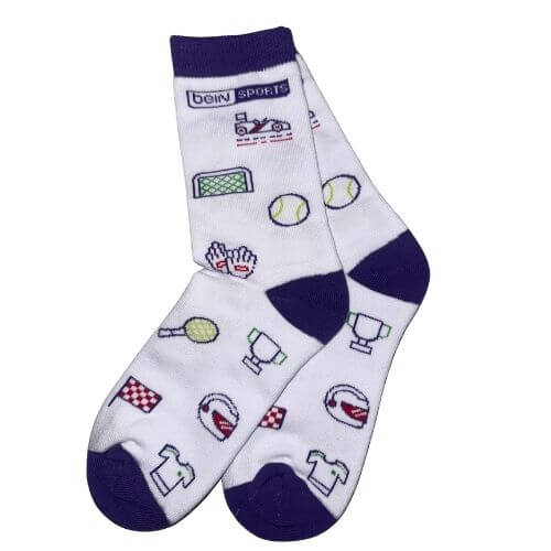 beIN Sports corporate socks packaging