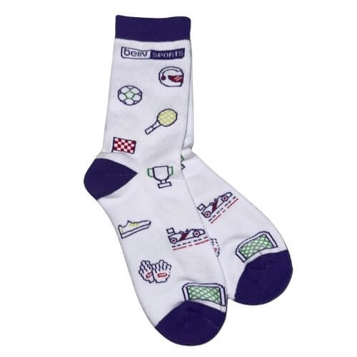 beIN Sports custom jacquard socks for event giveaways