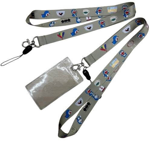 Doraemon customised lanyards close-up