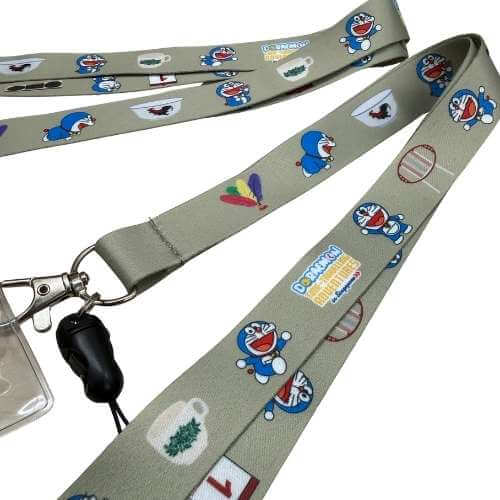 Doraemon lanyard sublimation printing detail