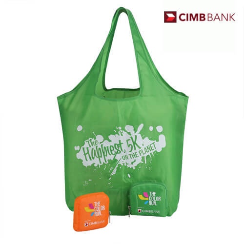 Nylon polyester tote bag printing Malaysia custom branded