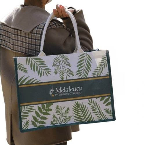 melaleuca custom burlap bag