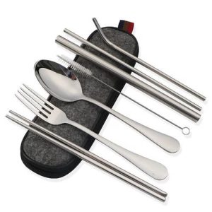 Custom 7pcs Cutlery Set in Pouch