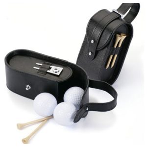 Custom Leather Golf Pouch