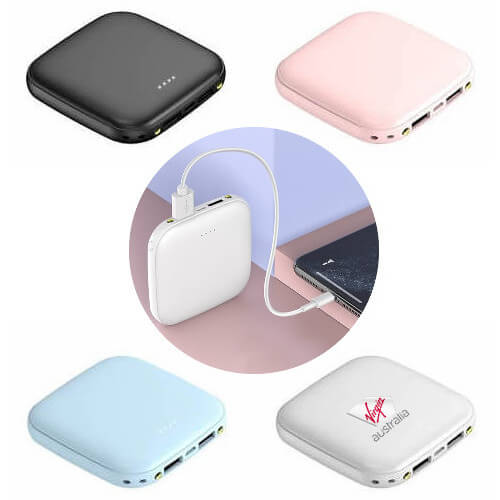 Power bank custom logo printing on aluminium and soft-touch casings in Malaysia