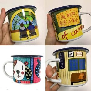 Custom Full-Colour Printed Enamel Mug