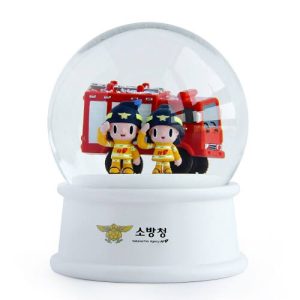 Custom Firefighter Snow Globe