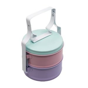 Custom Enamel 2-Tier Tiffin