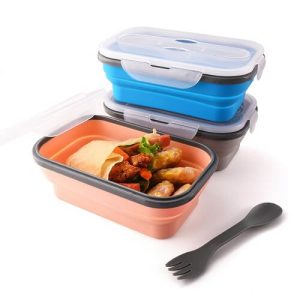 Custom Foldable Lunch Box with Cutlery