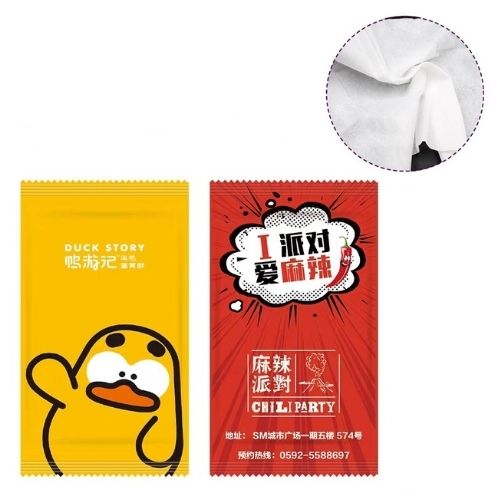 Branded wet wipes Malaysia resealable pack with custom printed label