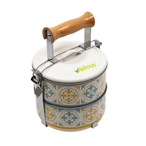 Custom 2-Tier Stainless Steel Tiffin