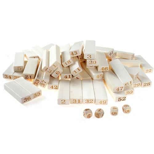 Loose wooden blocks