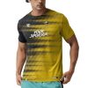 Man in a yellow sublimated jersey