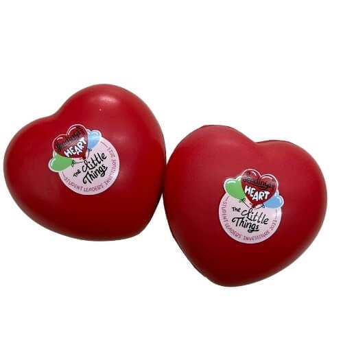 Student leadership event heart-shaped stress ball school giveaway Selangor Malaysia