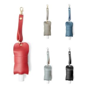 Custom Leather Sanitiser Holder