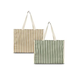 Custom Striped Beach Tote Bag 30L