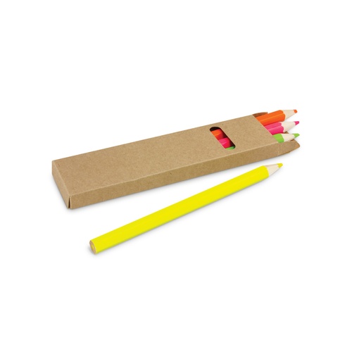Highlighter Pencil Set 4 Colours Kraft Box Singapore
