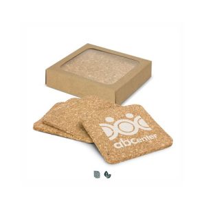 Custom Square Cork Coaster Set of 4
