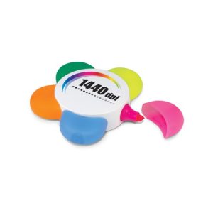 Custom Flower-Shaped 5-Colour Highlighter