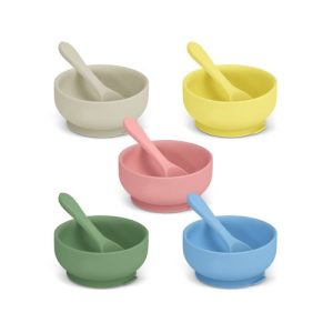 Custom Kids Silicone Suction Bowl & Spoon Set