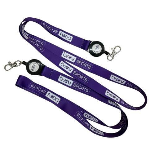 beIN Sports custom printed polyester lanyard for staff office access Malaysia