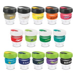 Custom Clear Reusable Coffee Cup 350ml
