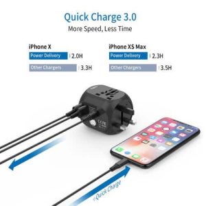 Custom Quick-Charge Cube Travel Adapter