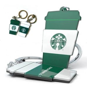 Custom acrylic keychains with full-colour UV logo printing for corporate event Malaysia