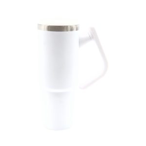 Custom 900ml Vacuum Auto Mug in White - custom corporate gift Malaysia