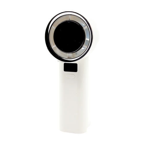 Custom Turbo Handheld Fan 120 Speeds in White - custom corporate gift Malaysia