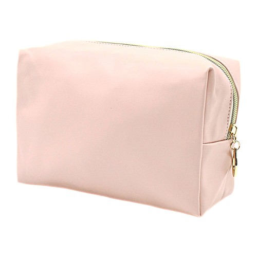 Custom pink PU leather cosmetic pouch, Malaysia