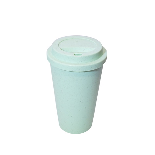 Custom Wheat Fibre Cup 400ml in Turquoise - custom corporate gift Malaysia