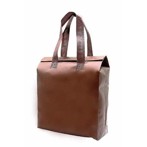 Custom brown slim insulated cooler bag, Malaysia