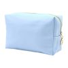 Custom powder blue PU leather pouch, Malaysia