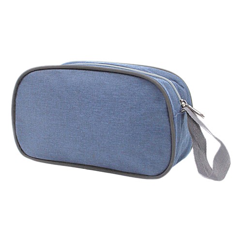 Custom navy nylon travel pouch, Malaysia