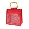 Custom red jute gift bag, Malaysia