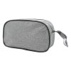 Custom grey nylon travel pouch, Malaysia