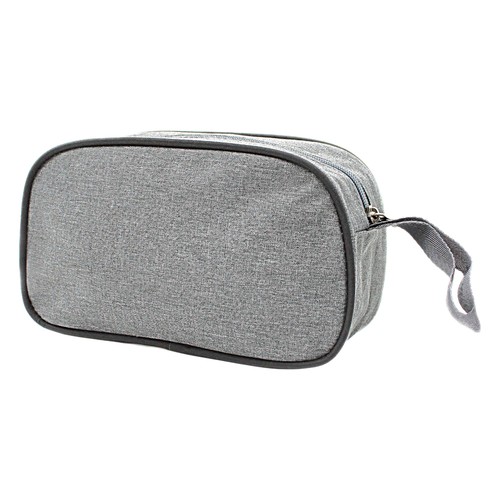 Custom grey nylon travel pouch, Malaysia