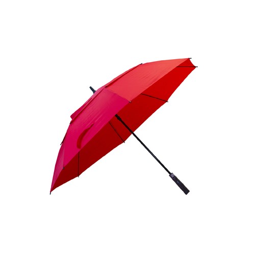 Custom Double-Canopy Golf Umbrella in Red - custom corporate gift Malaysia