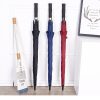 Custom 27-inch anti-UV golf umbrellas in black, navy and wine red