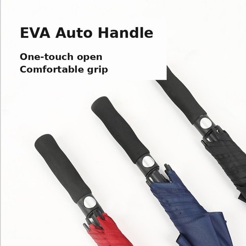 Foam EVA one-touch auto handle of the custom 27-inch golf umbrella