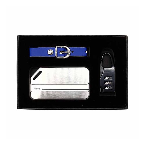 Custom 3-in-1 Travel Gift Set in Royal Blue - custom corporate gift Malaysia