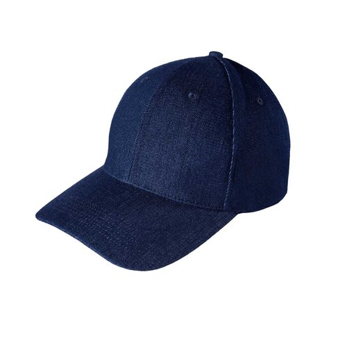 Custom 6-Panel Cotton Baseball Cap in Navy - custom corporate gift Malaysia