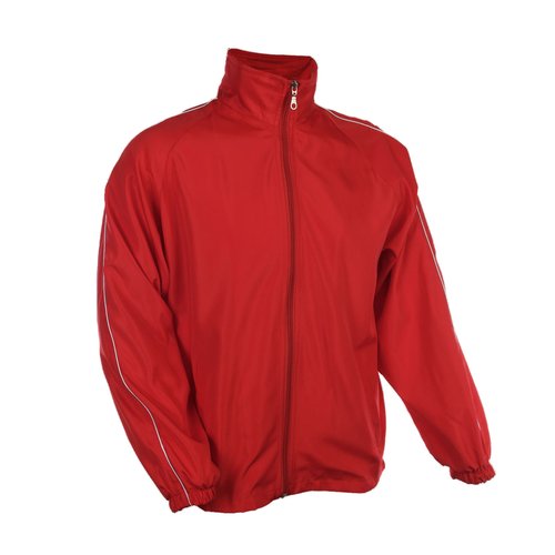 Custom Full-Zip Microfibre Windbreaker Jacket in Red - custom corporate gift Malaysia