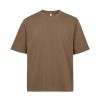Custom Oversized Heavyweight Cotton T-Shirt 260gsm in Brown - custom corporate gift Malaysia
