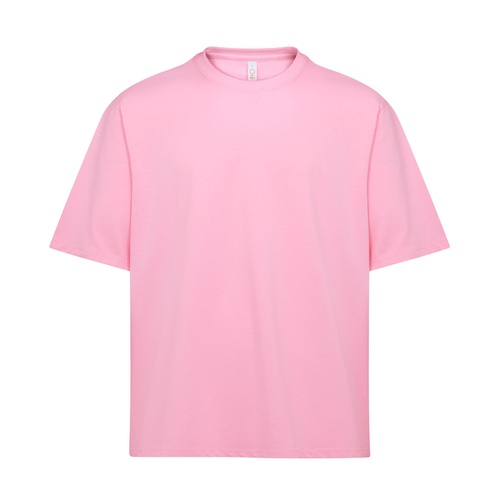 Custom Oversized Heavyweight Cotton T-Shirt 260gsm in Pink - custom corporate gift Malaysia